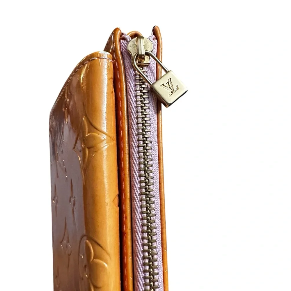 Louis Vuitton Golden Yellow Vernis Monogram & Vachetta Leather Mini Bag - Picture 7 of 16